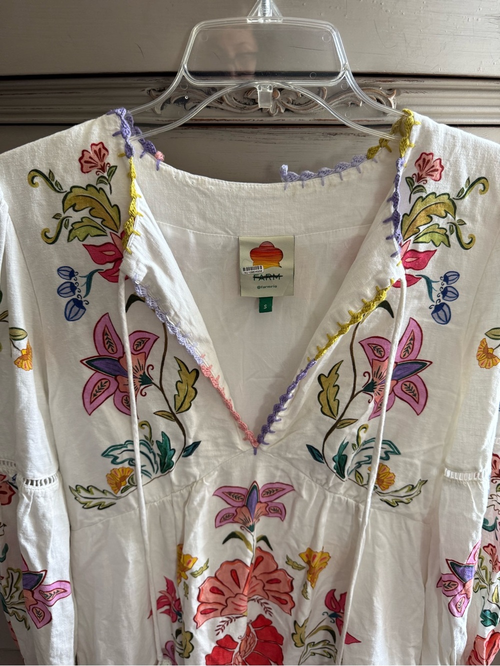 FARM Rio Floral Insects Mini Dress S - Picture 10 of 15